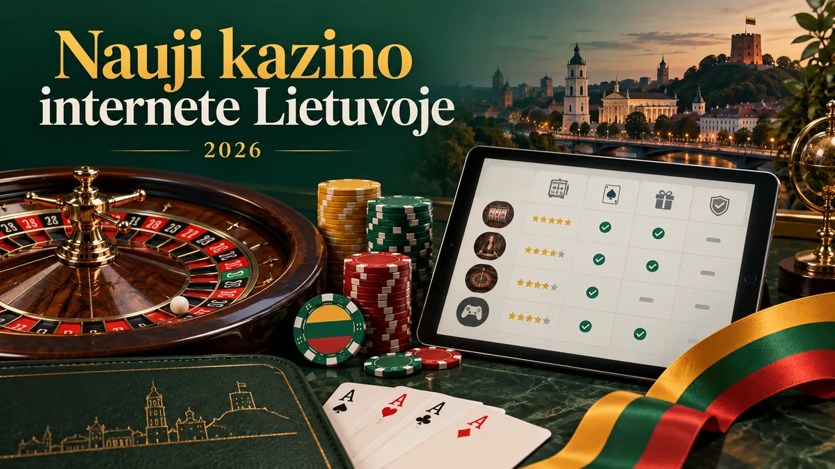Nauji kazino internete Lietuvoje: pasiūlymų vertinimo gidas 2026
